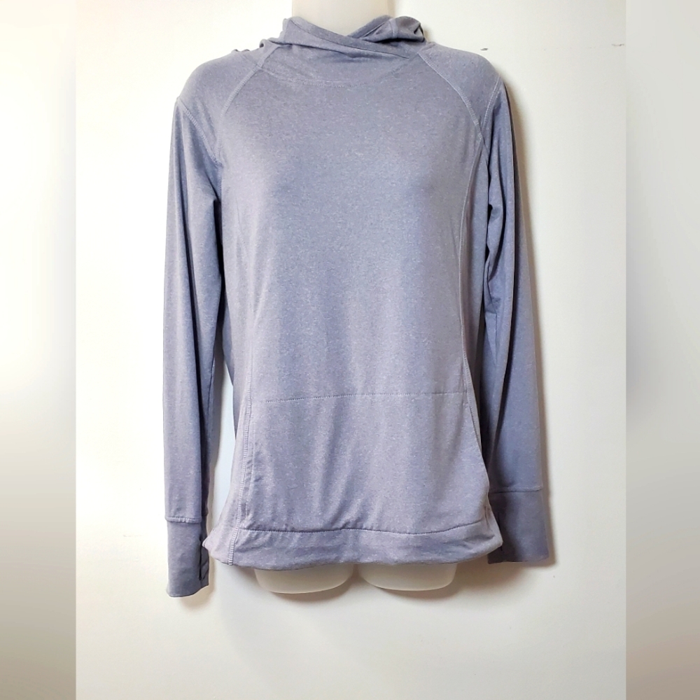 Women’s Gray Long Sleeve Stretch Hoodie